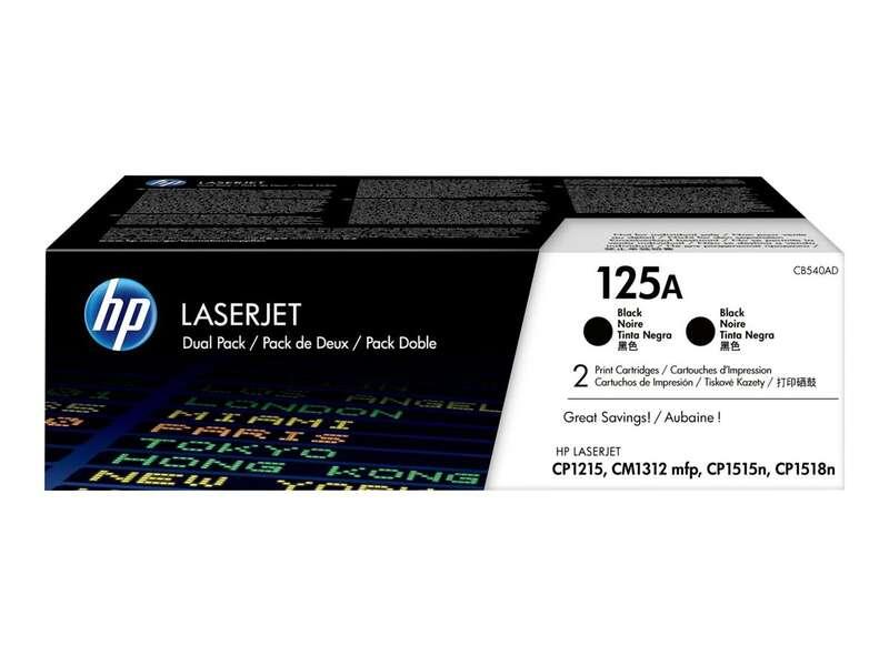 HP Confezione da 2 cartucce originali di Toner nero LaserJet 125A
