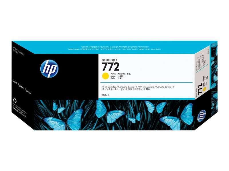 HP Cartuccia inchiostro giallo DesignJet 772, 300 ml