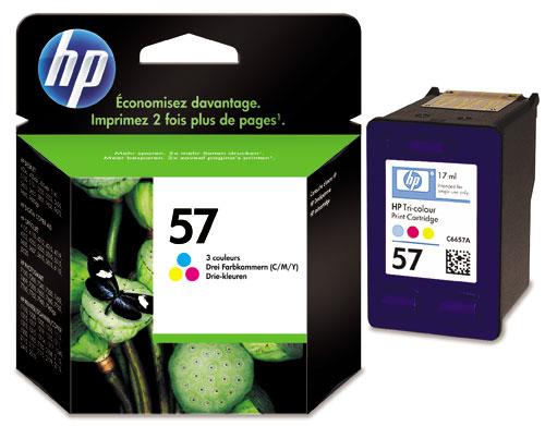 HP 57 original ink cartridge tri-co 17ml