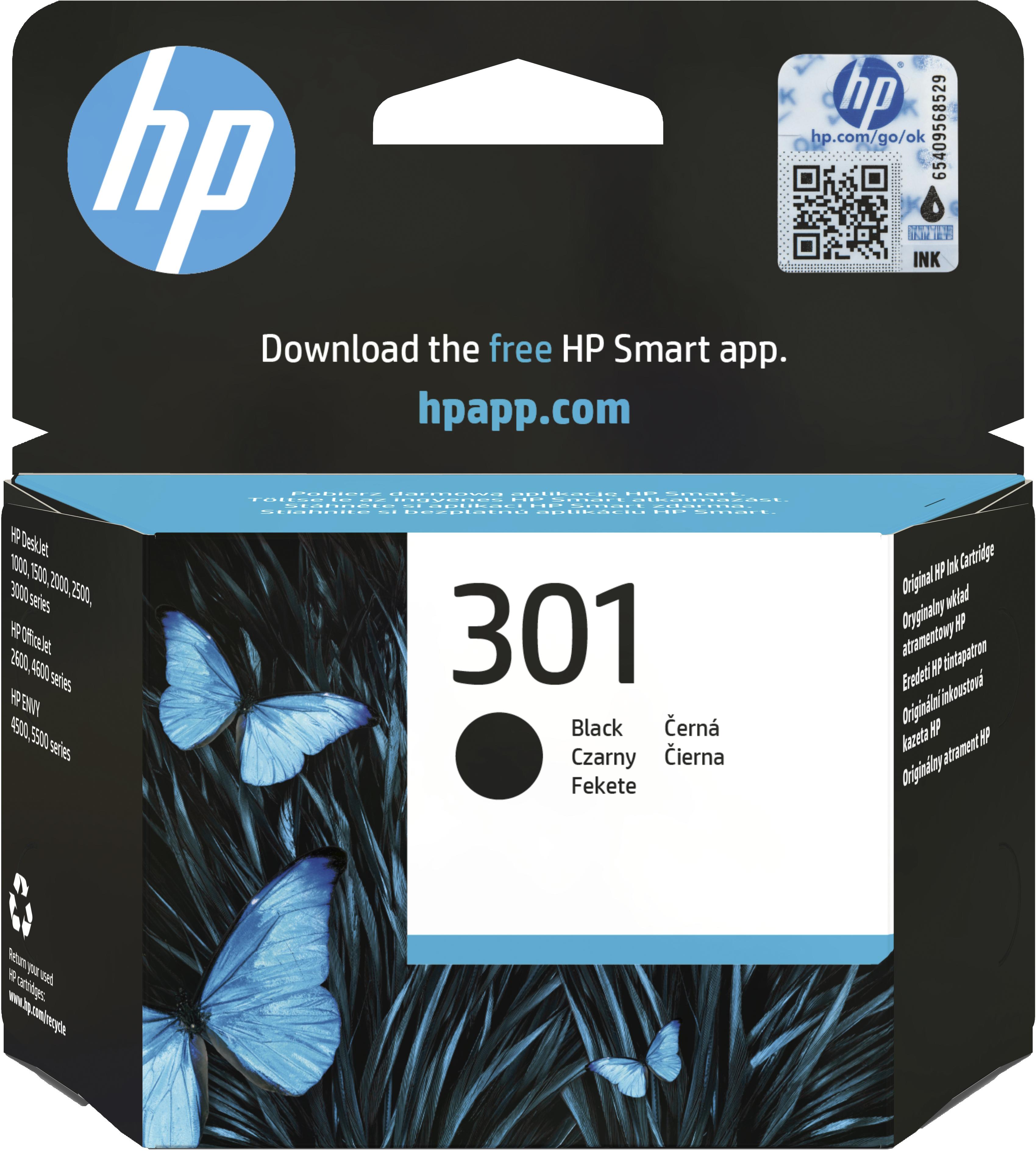 CARTUCCIA D INCHIOSTRO HP 301 NERO