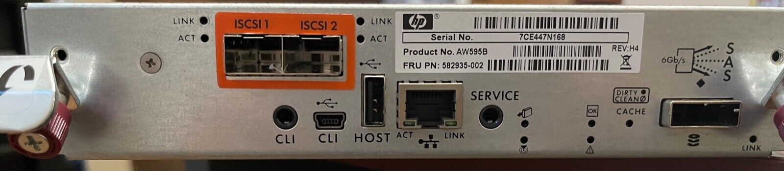 Controller ISCSI HP P2000 G3 10Gbe