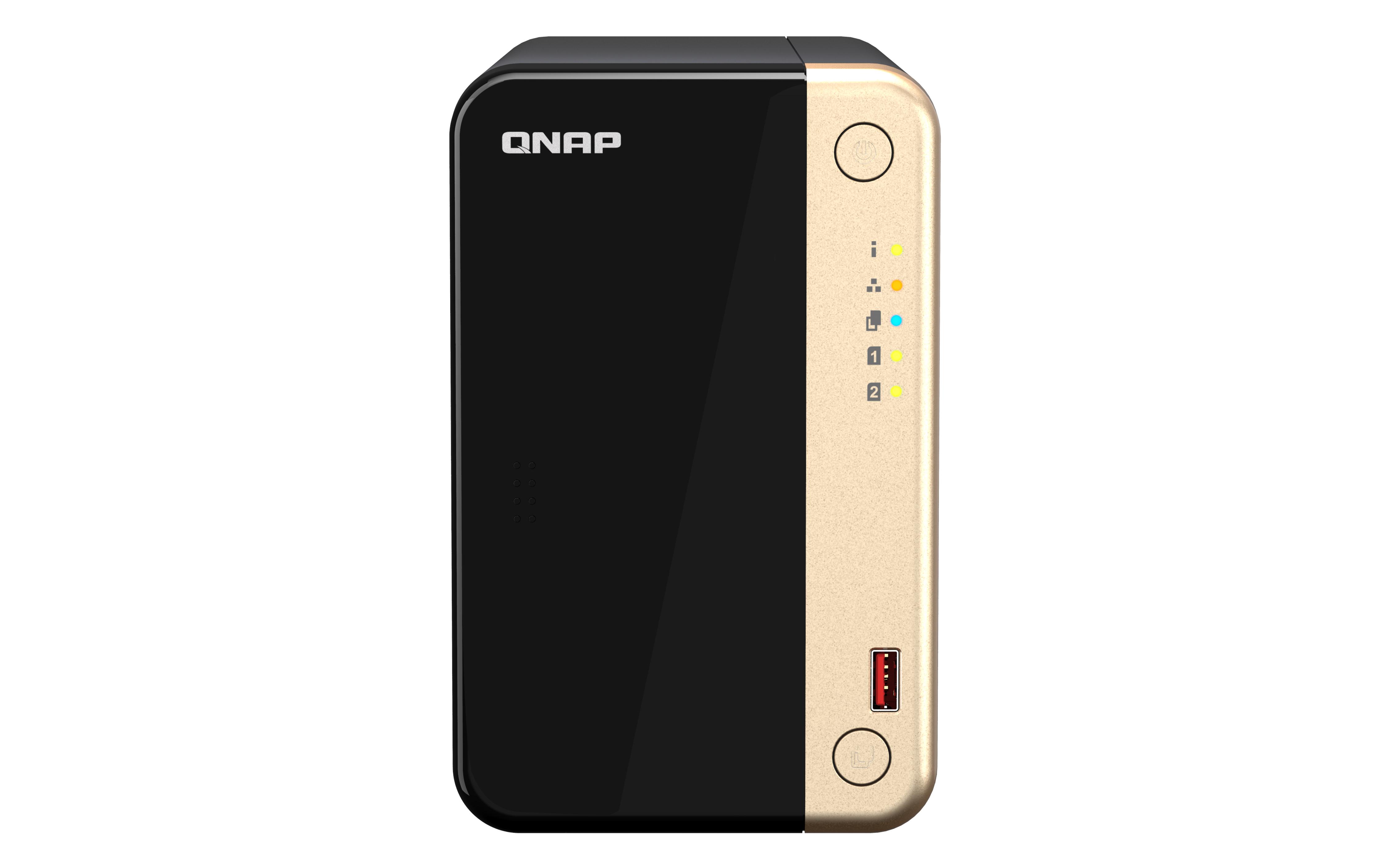 QNAP TS-264 NAS Tower Collegamento ethernet LAN Nero Oro N5095