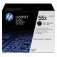 HP Confezione da 2 cartucce originali di Toner nero ad alta capacità LaserJet 55X