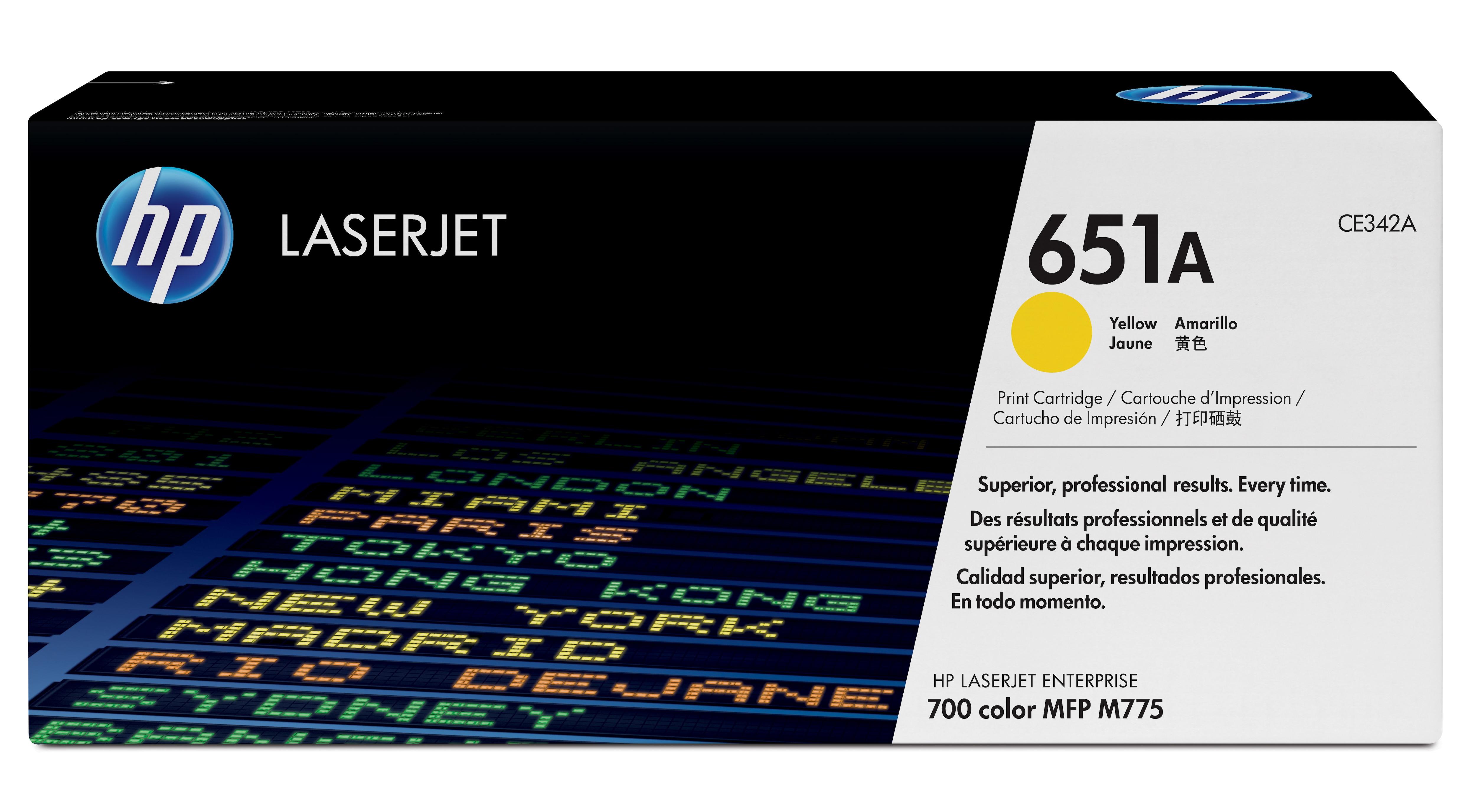 HP Cartuccia Toner originale giallo LaserJet 651A