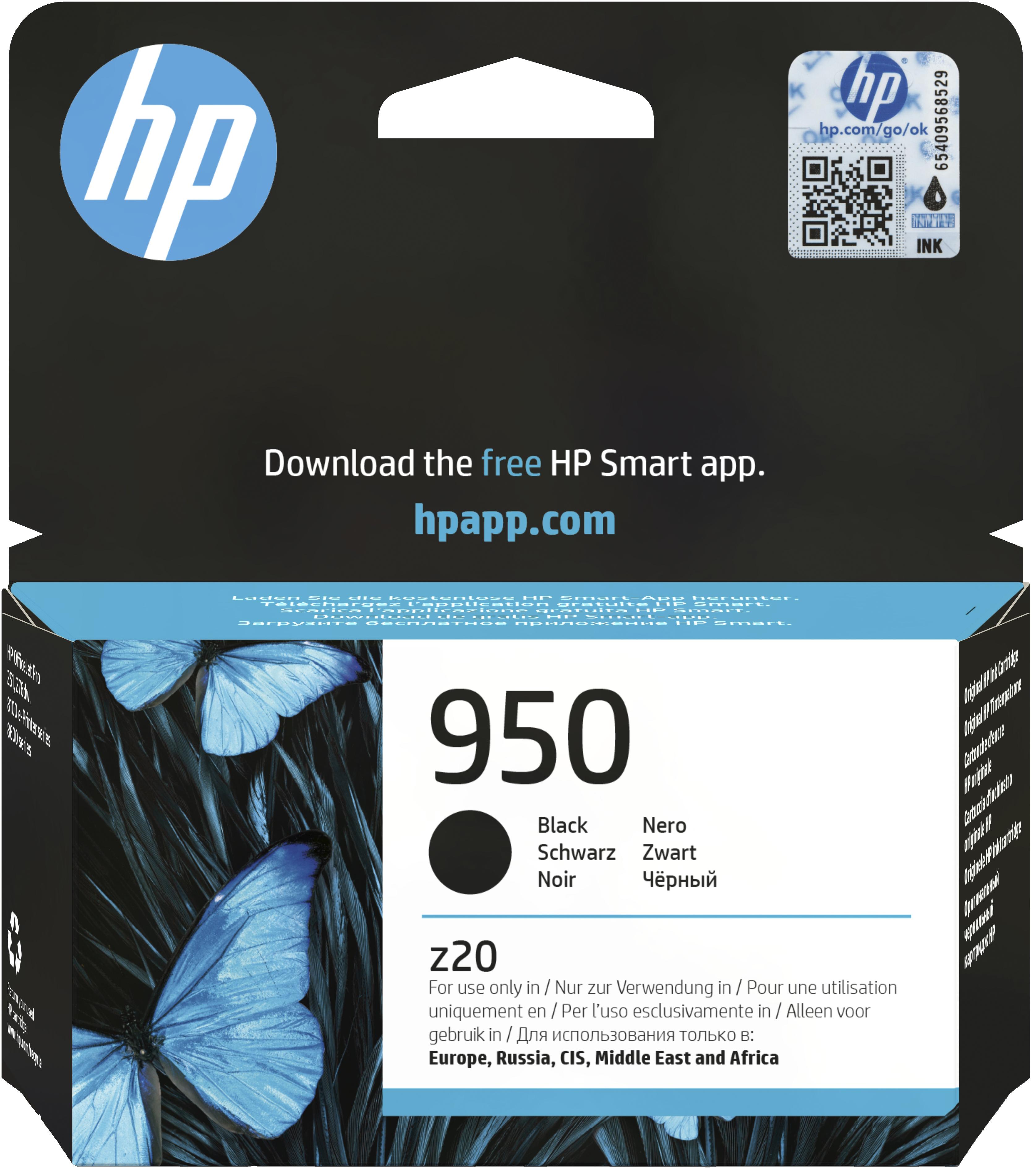 HP 950 Black Original Ink Cartridge - Ink - [K] - per HP OfficeJet Pro 250dw, 270dw, 8100, 8600 series