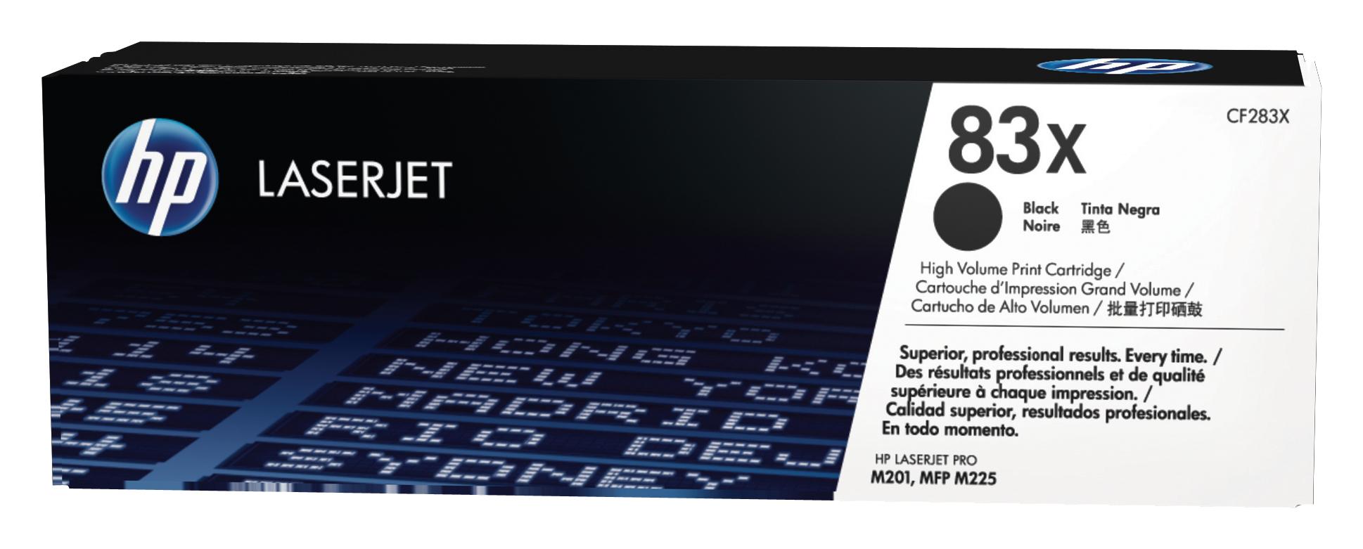 HP Cartuccia toner originale inchiostro nero ad alta capacitÃ  LaserJet 83X