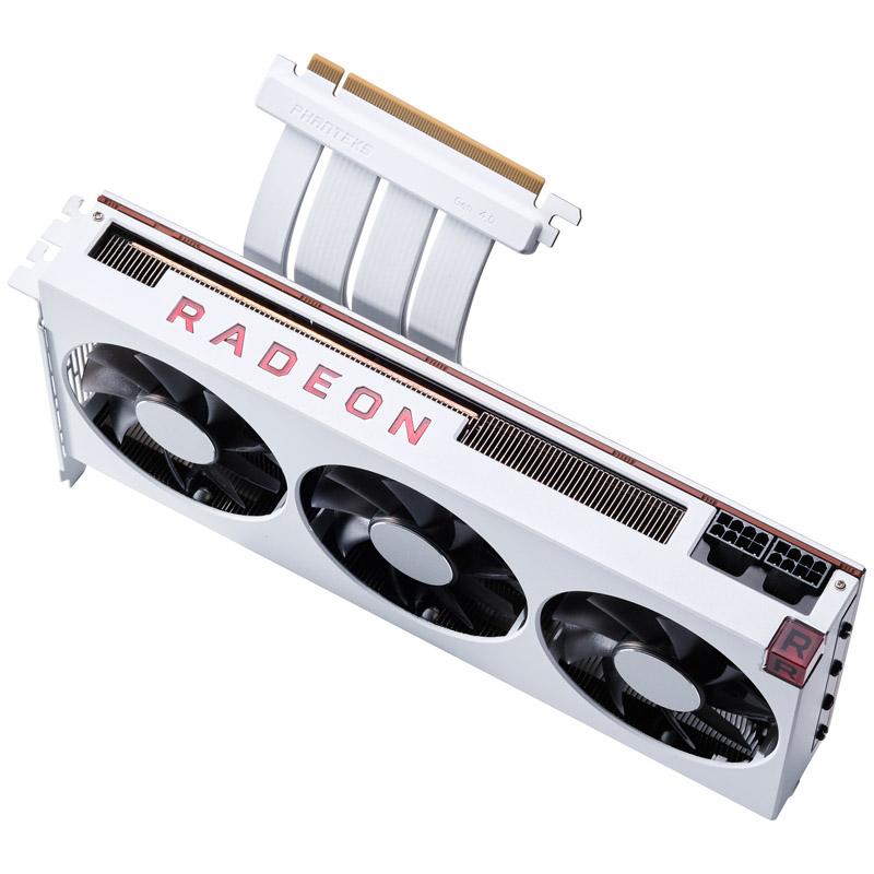Phanteks 220 mmFlatline PCI-E 4.0 x16Riser Cable 90 Adapter - White