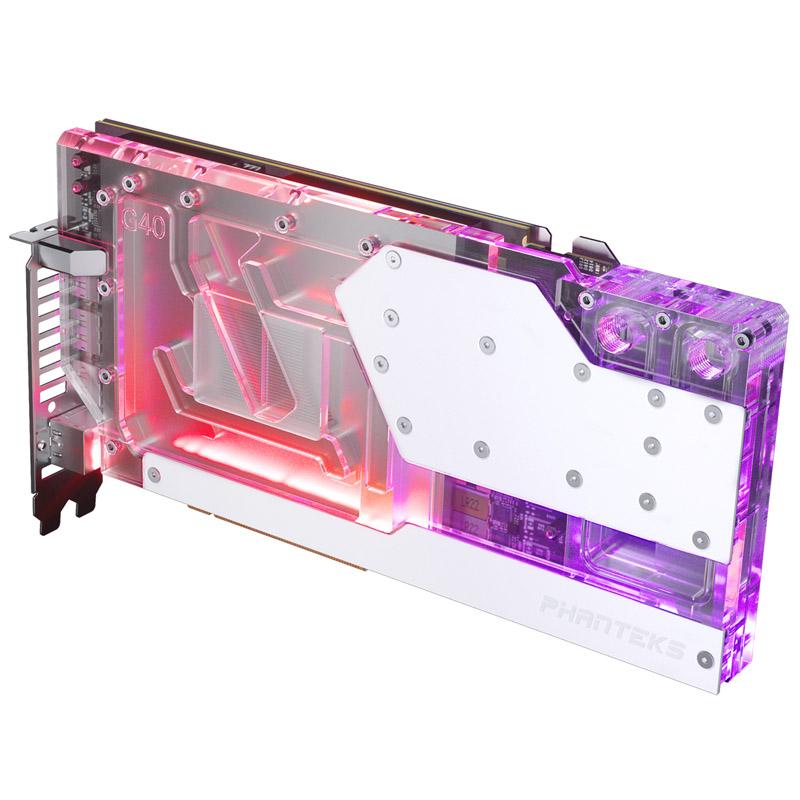 Phanteks RTX 4080/90 blocco idrico con piastra posteriore per Asus D-RGB - bianco (PH-GB4090ASMW01BP)