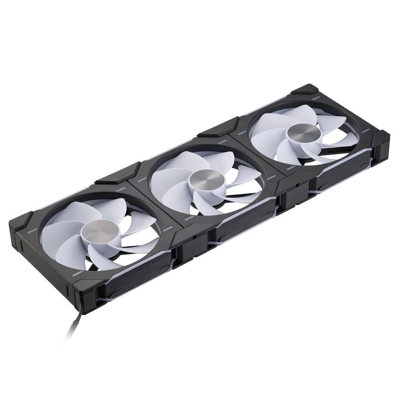 LOT DE 3 VENTILATEURS DE BOITIER PHANTEKS D30 REVERSE AIRFLOW RGB - 14CM (NOIR)
