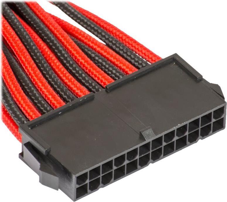 Phanteks PH-CB24P (Phanteks 24-Pin ATX Cable Extension 50cm - Sleeved Black & Red)