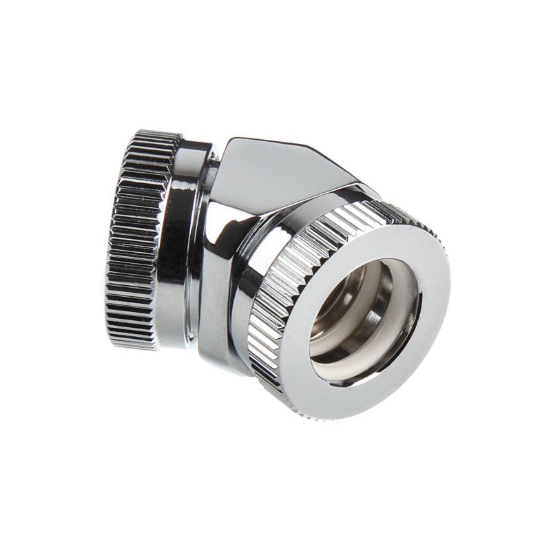 Phanteks 12mm Hard Tube Adapter 45 - Chrome