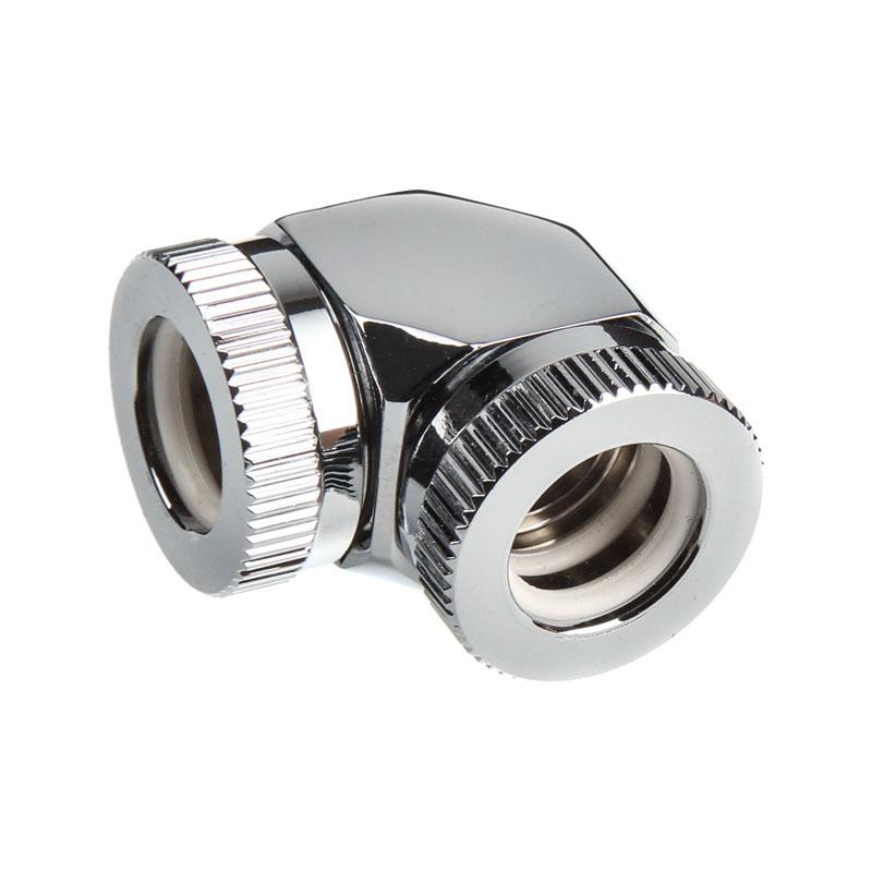 Phanteks 12mm Hard TubeAdapter 90 - Chrome