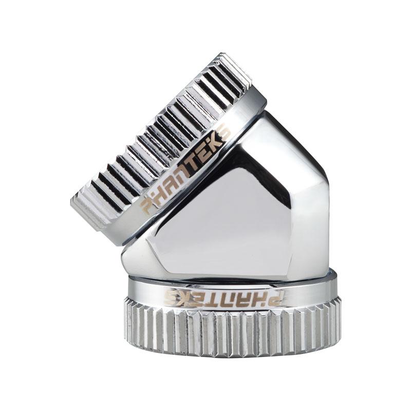 Phanteks 16mm Hard TubeAdapter 45 - Chrome