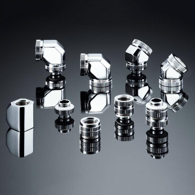Phanteks M-F Rotary Fitting G1/4 - Chrome