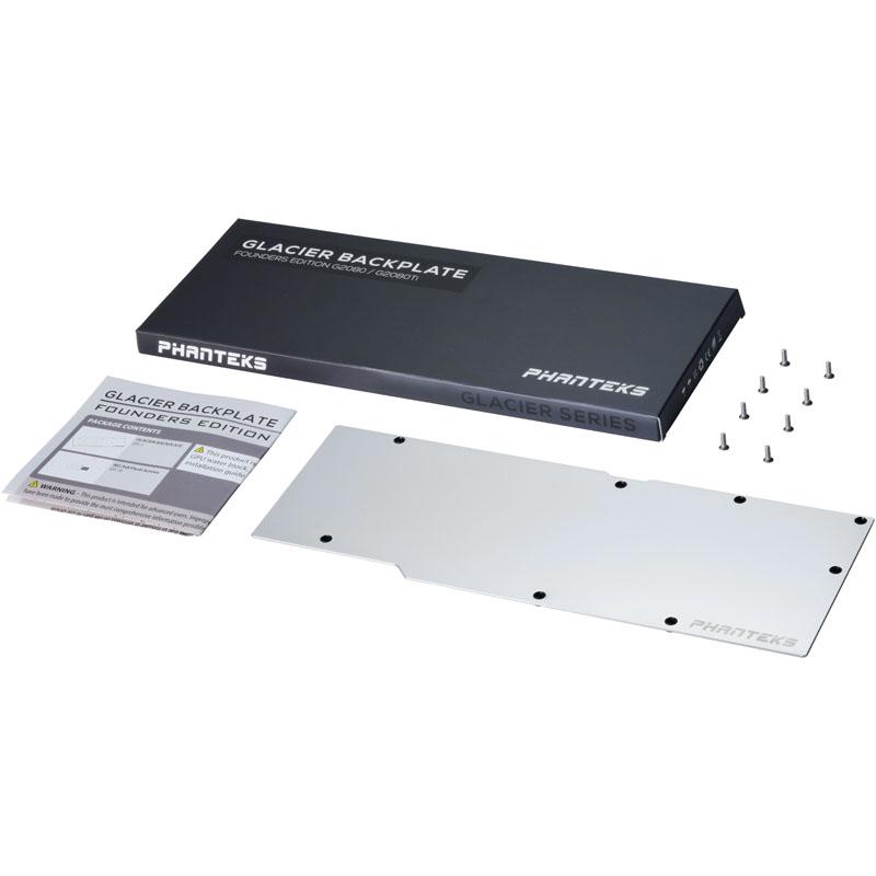 Piastra posteriore PHANTEKS RTX 2080/2080 Ti Founders Edition - cromata (PH-GB2080TiFEBP_CR01)