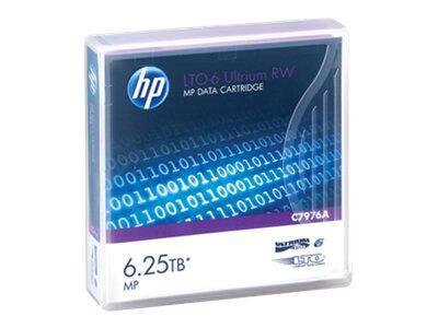 HPE RW Data Cartridge - 20 x LTO Ultrium 6 - 2.5 TB / 6.25 TB - etichette scrivibili - viola - per StorageWorks SAS Rack-Mount