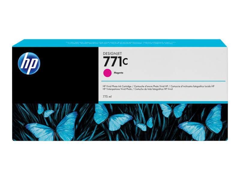 HP Cartuccia inchiostro magenta DesignJet 771C, 775 ml