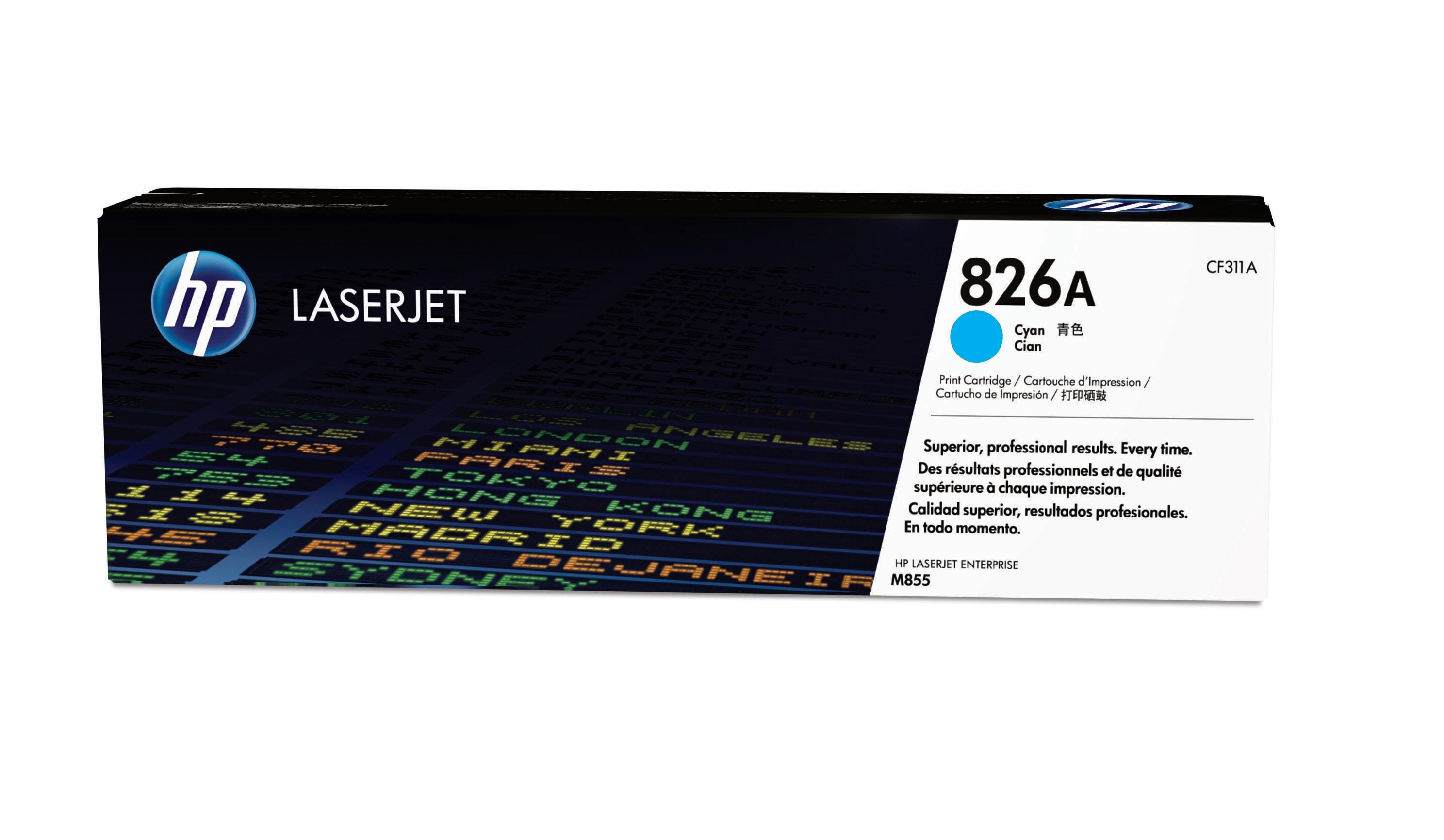 HP Cartuccia Toner originale ciano LaserJet 826A