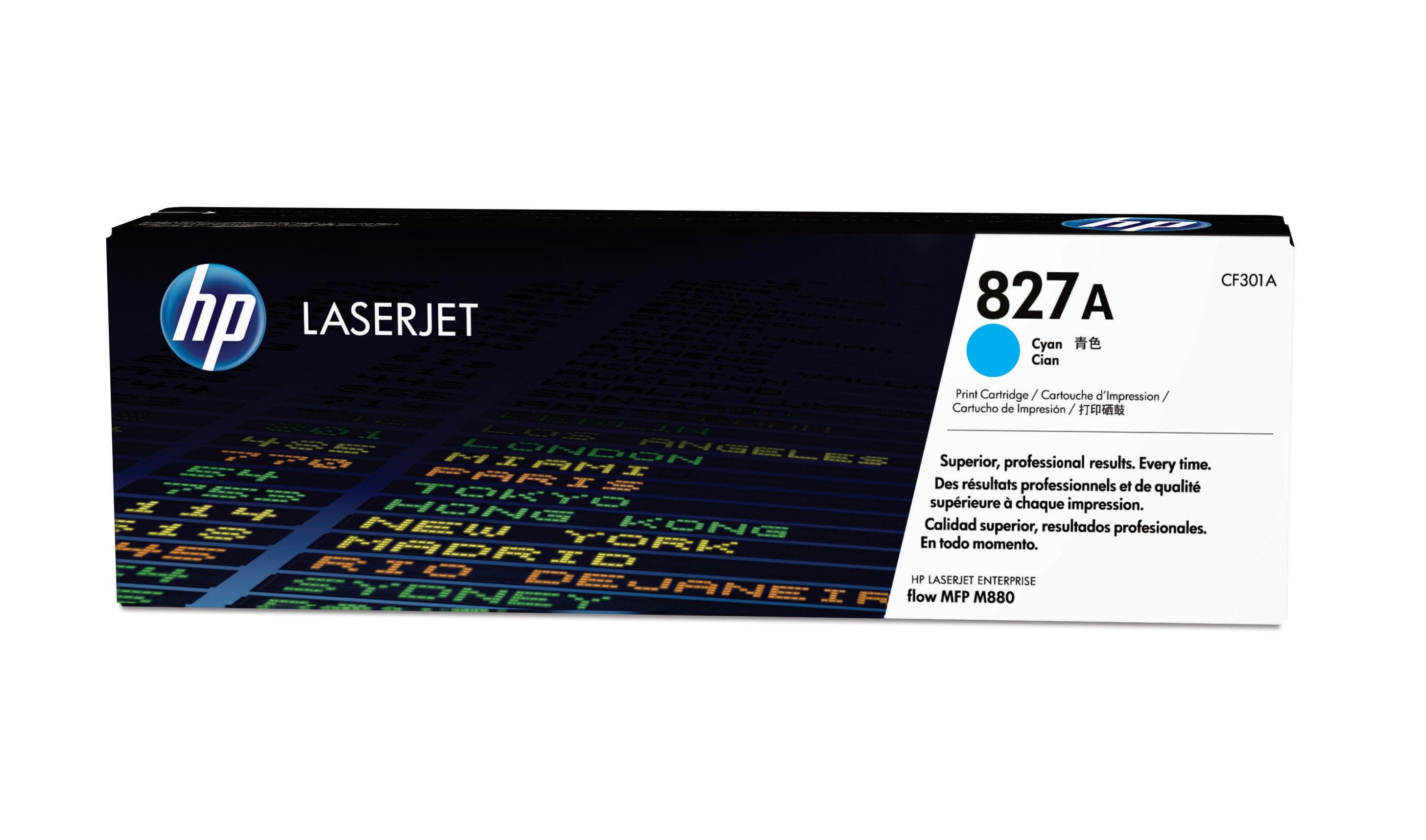 HP Cartuccia Toner originale ciano LaserJet 827A