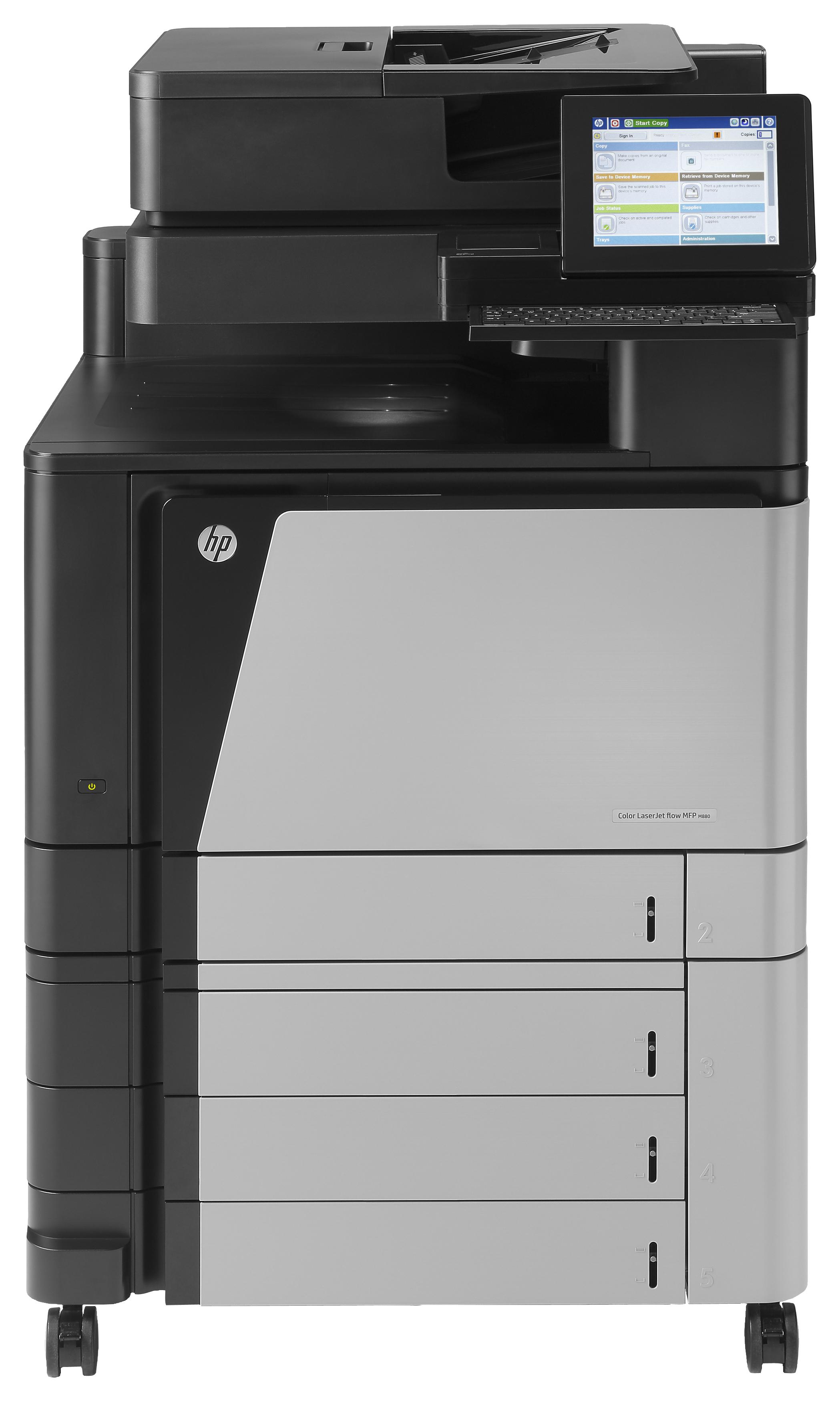 HP Color LaserJet Enterprise Flow Stampante multifunzione a colori LaserJet Enterprise flow M880z Stampa copia scansione fax AD