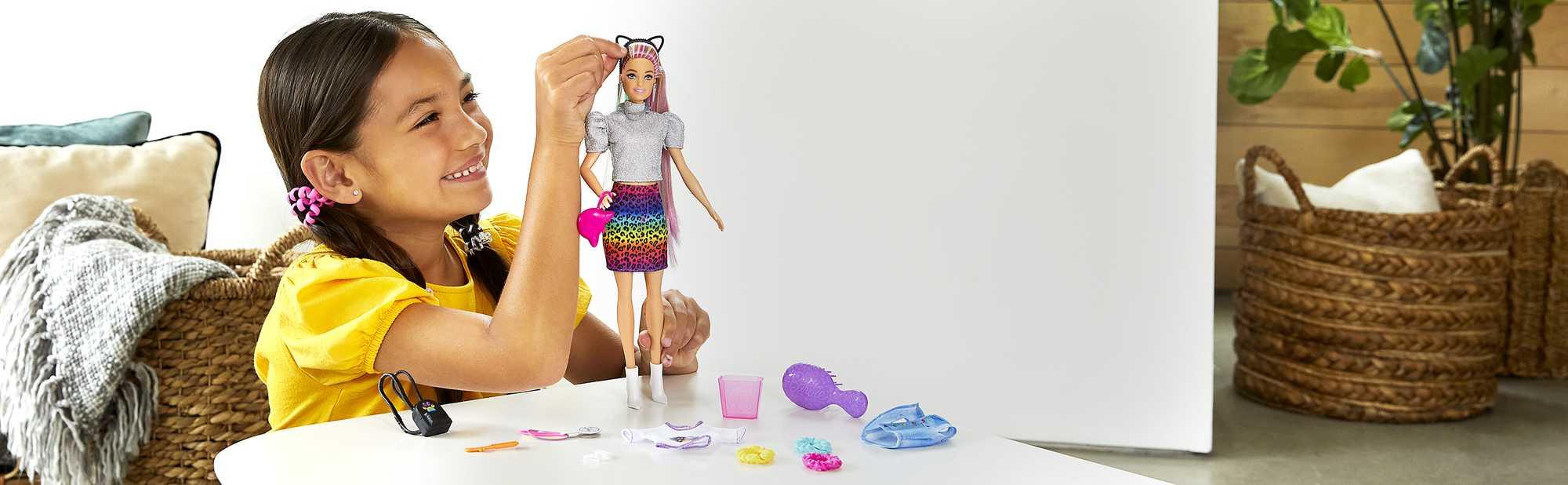 Leopardo bambola arcobaleno Barbie Grn81