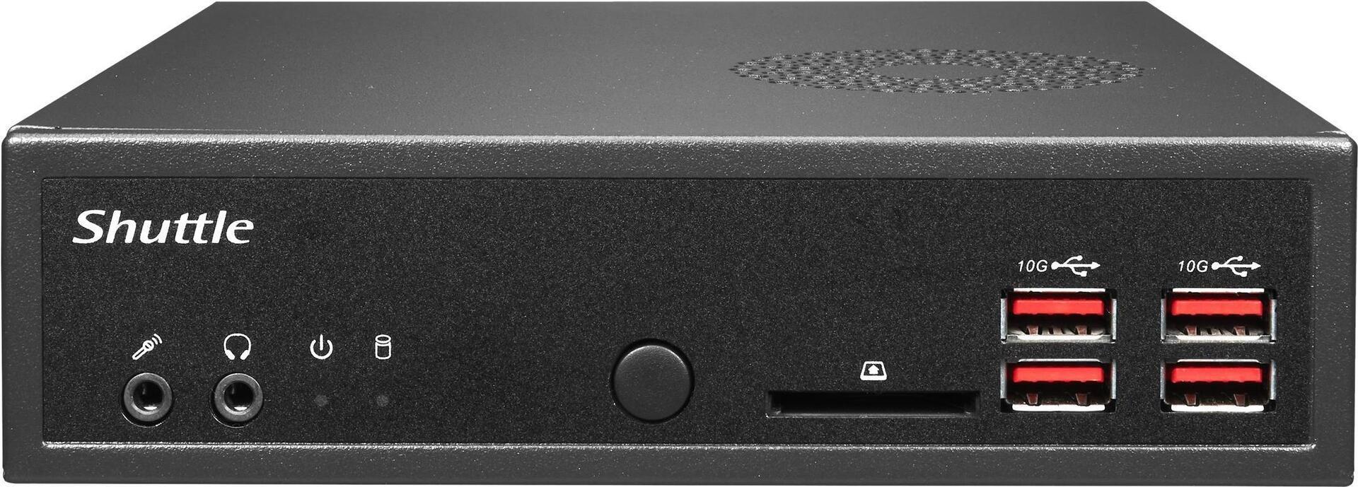 Shuttle DH32U barebone per PC/stazione di lavoro 1.35L sized PC Nero 7505 Intel SoC (Shuttle DH32U XPC Slim Barebone PC, 1.)