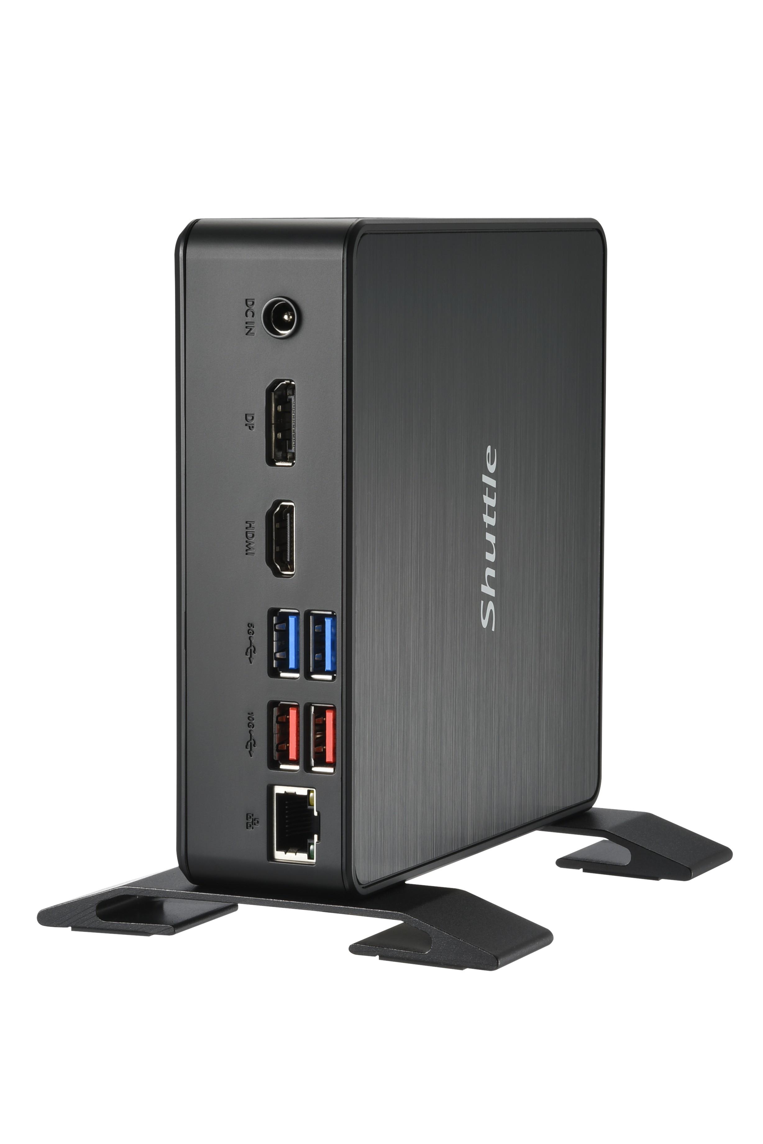 Shuttle NC40U7 barebone per PC/stazione di lavoro 0.84L sized PC Nero i7-1255U Intel SoC