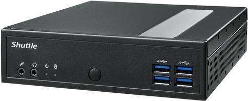 Shuttle DL30N barebone per PC/stazione di lavoro 1.35L sized PC Nero N100 (DL30N N100 65W EXT. - HDMI DISPLAY-PORT COM-PORT GLN)
