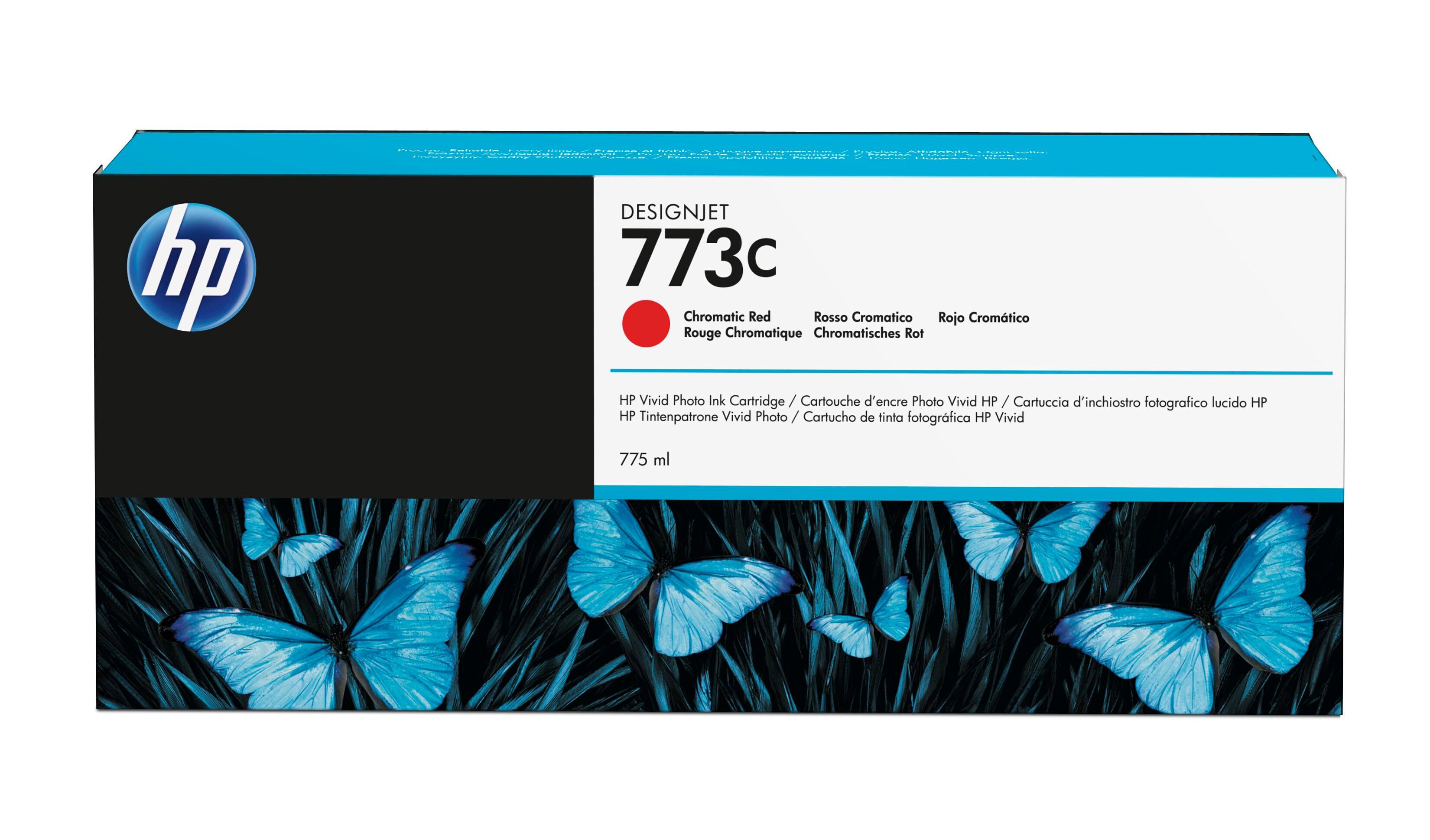 HP Cartuccia inchiostro rosso cromatico DesignJet 773C 775 ml