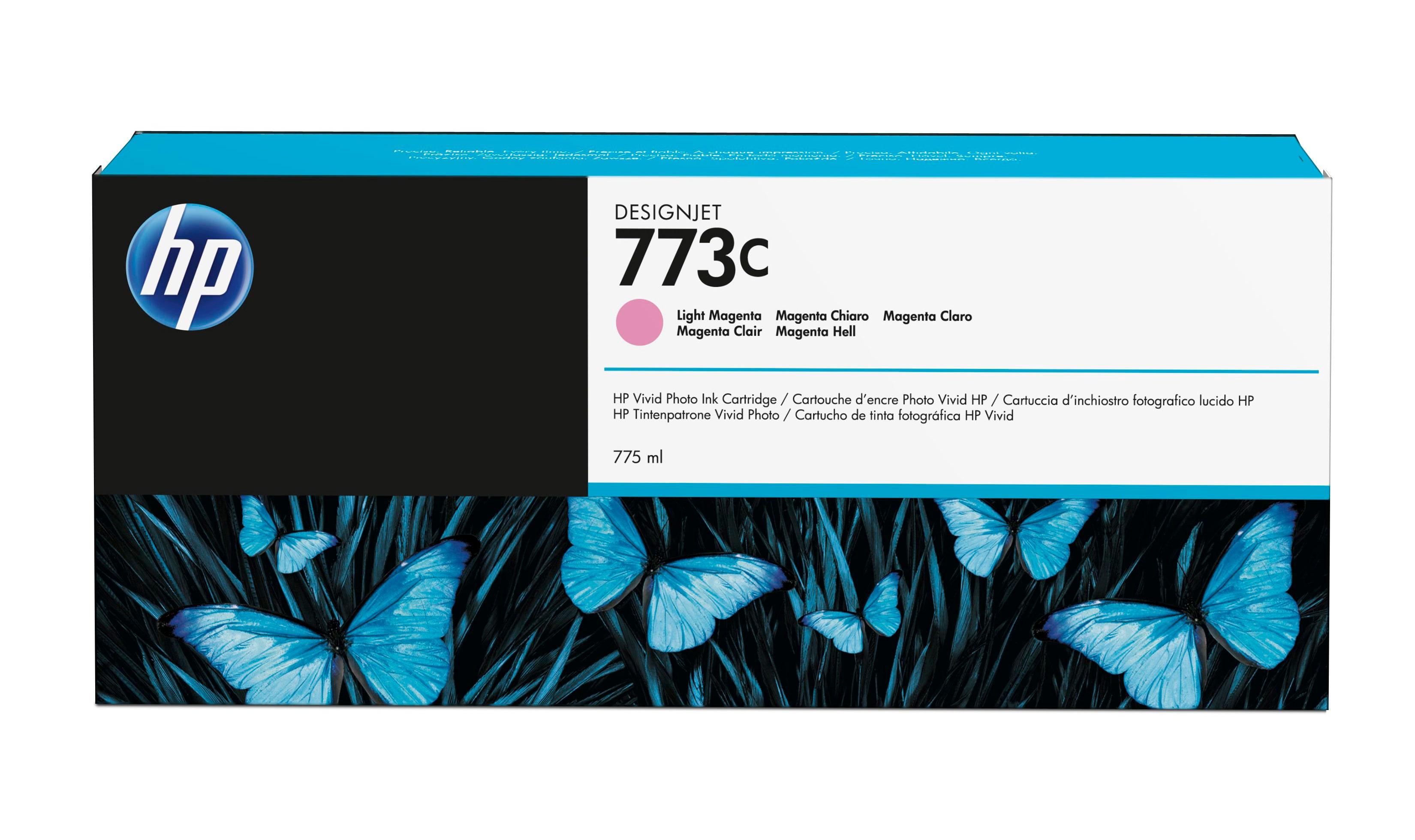 HP Cartuccia inchiostro magenta chiaro DesignJet 773C, 775 ml