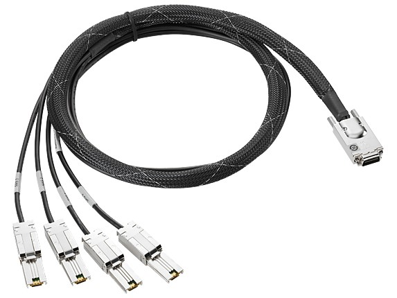Cavo da 1 m con fanout esterno HPE Mini SAS HD a Mini SAS HD doppio a 2 corsie