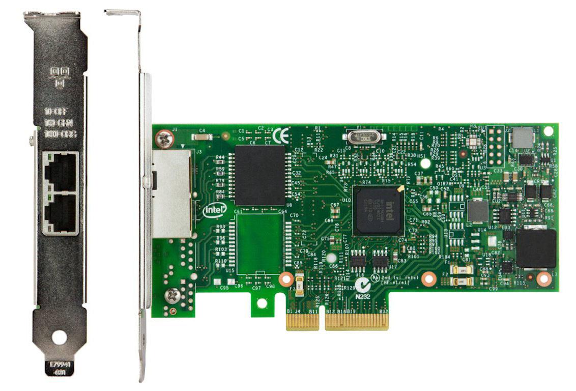 ThinkSystem Intel I350-T2 PCIe 1Gb 2-Port RJ45 Ethernet Adapter 7ZT7A00534