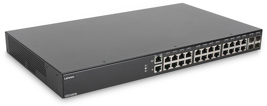 Lenovo CE0128PB Gestito L2/L3 Gigabit Ethernet (10/100/1000) Supporto Power over Ethernet (PoE) 1U Nero