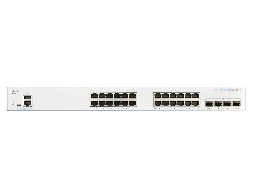 Cisco CBS250-24T-4G Switch 24x RJ45 1000Mb/s 4x SFP Rack