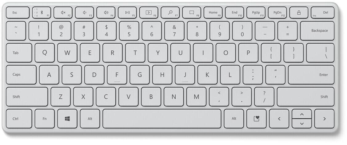 Microsoft Designer Compact tastiera Bluetooth QWERTZ Tedesco Bianco