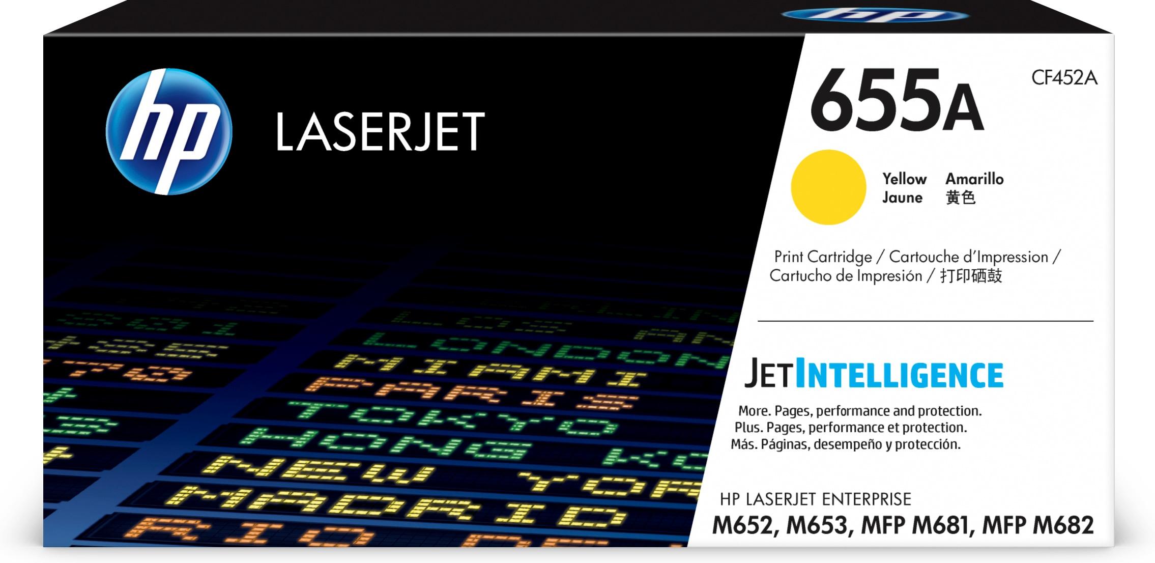 HP 655A Yellow LaserJet Toner Cartridge - Toner - [Y] - per HP Color LaserJet Enterprise M652 / M653 / HP Color LJ Managed E650