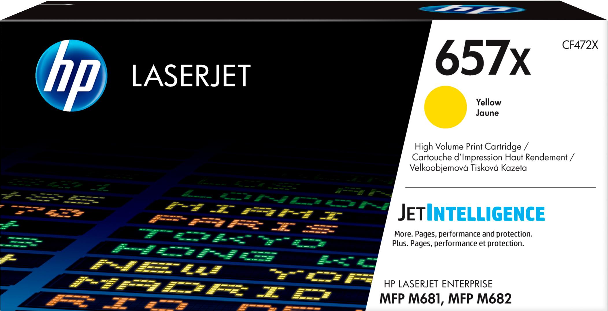 HP Cartuccia toner giallo originale ad alta capacitÃ  LaserJet 657X
