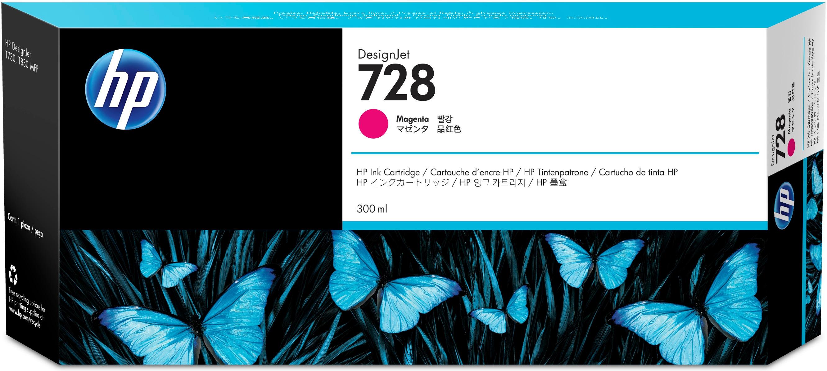 HP Cartuccia inchiostro magenta DesignJet 728 300 ml