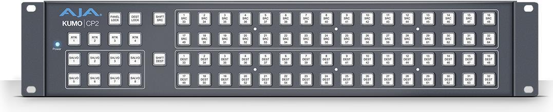 AJA KUMO CP2 - Pannello di controllo - Grigio - 2U - 4830 cm (19") - -40 - 60 C - 0 - 40 C (KUMO CP2)