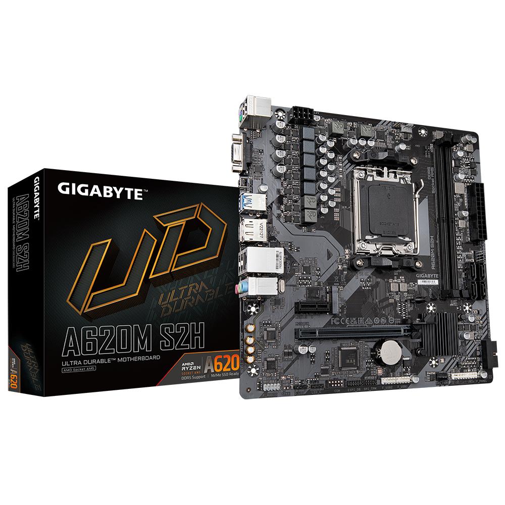 Gigabyte A620M S2H scheda madre AMD A620 Presa di corrente AM5 micro ATX