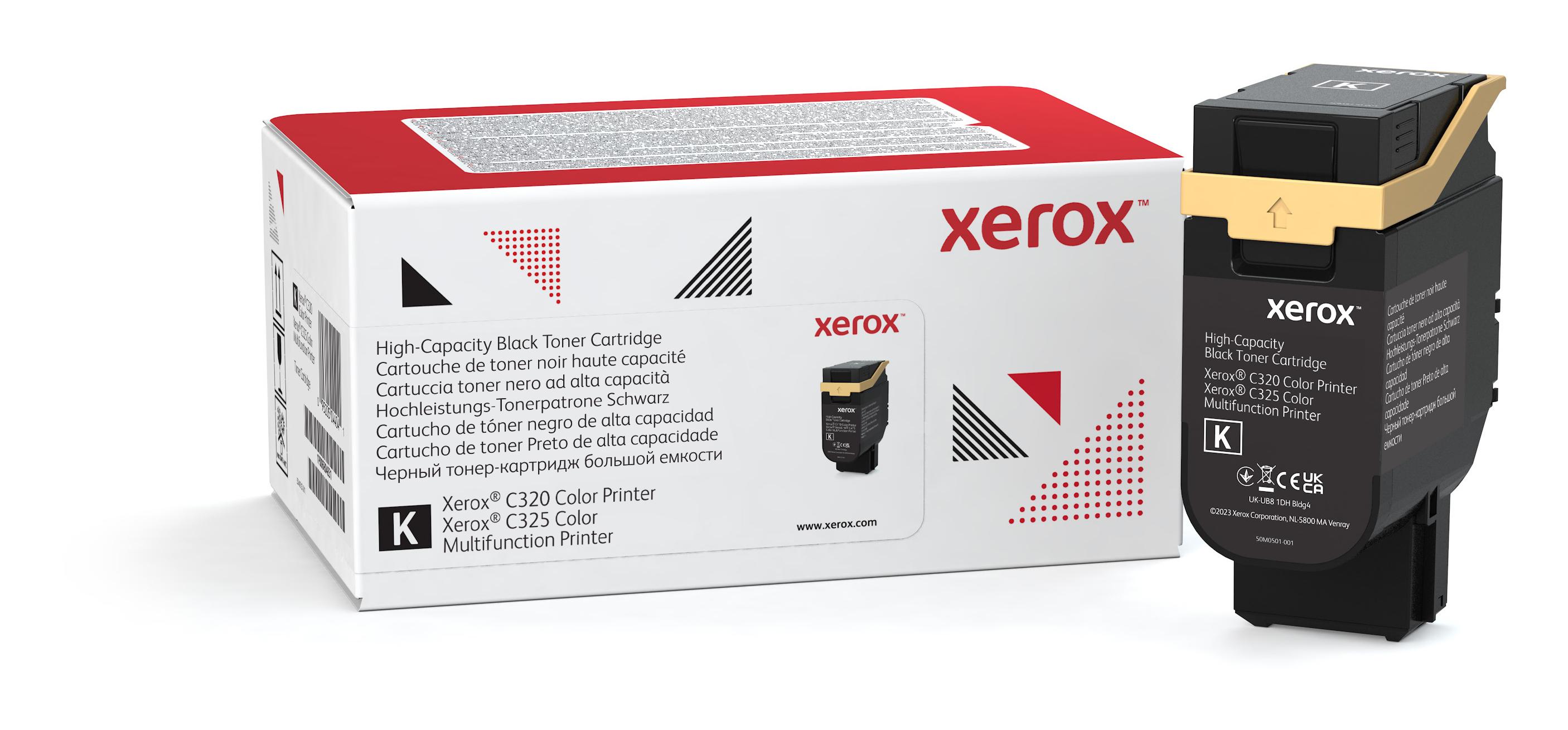 Xerox Cartuccia toner Nero a High capacity da 8000 Pagine per Stampante a colori Â® C320â€‹/â€‹multifunzione a colo