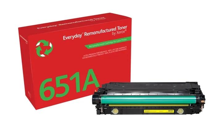 Everyday Toner Ã¢â€žÂ¢ di Xerox Giallo compatibile con HP 651A/ 650A/ 307A (CE342A/CE272A/CE742A), CapacitÃƒÂ  stan