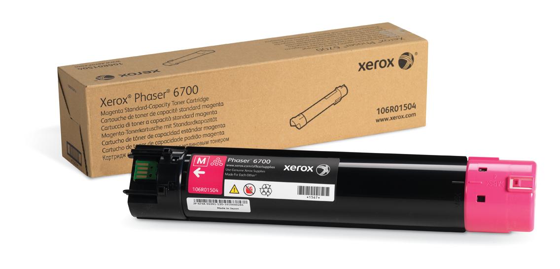 Xerox Cartuccia toner Magenta a Standard da 5.000 pagine per Phaser 6700 (106R01504)