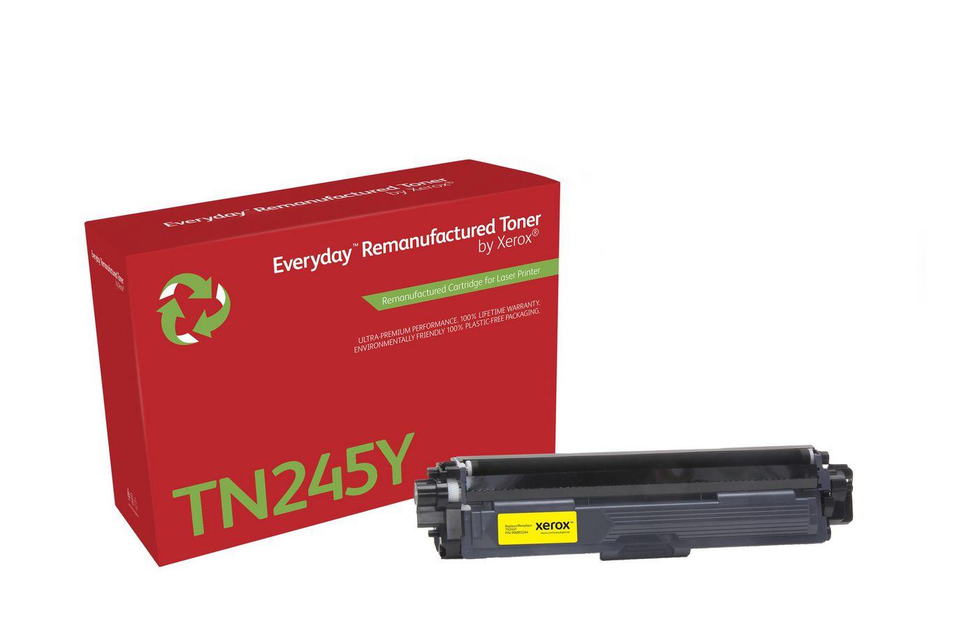 Everyday Remanufactured Toner Giallo Everyday Rigenerato di Xerox per Brother TN245Y Alta capacità