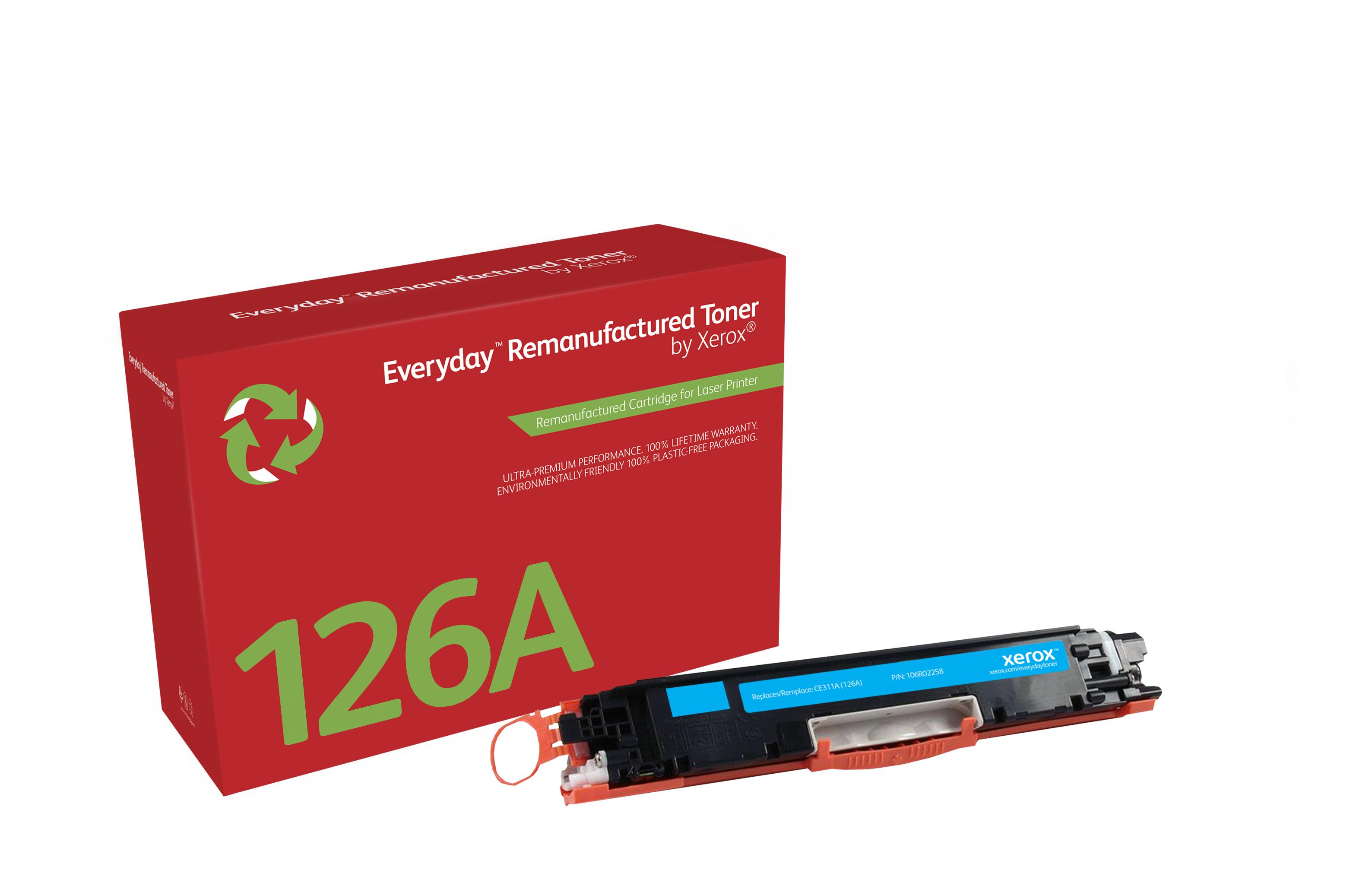 Everyday Rigenerato Toner rigenerato Everyday di Xerox Ciano compatibile con HP 126A (CE311A) Capacit standard