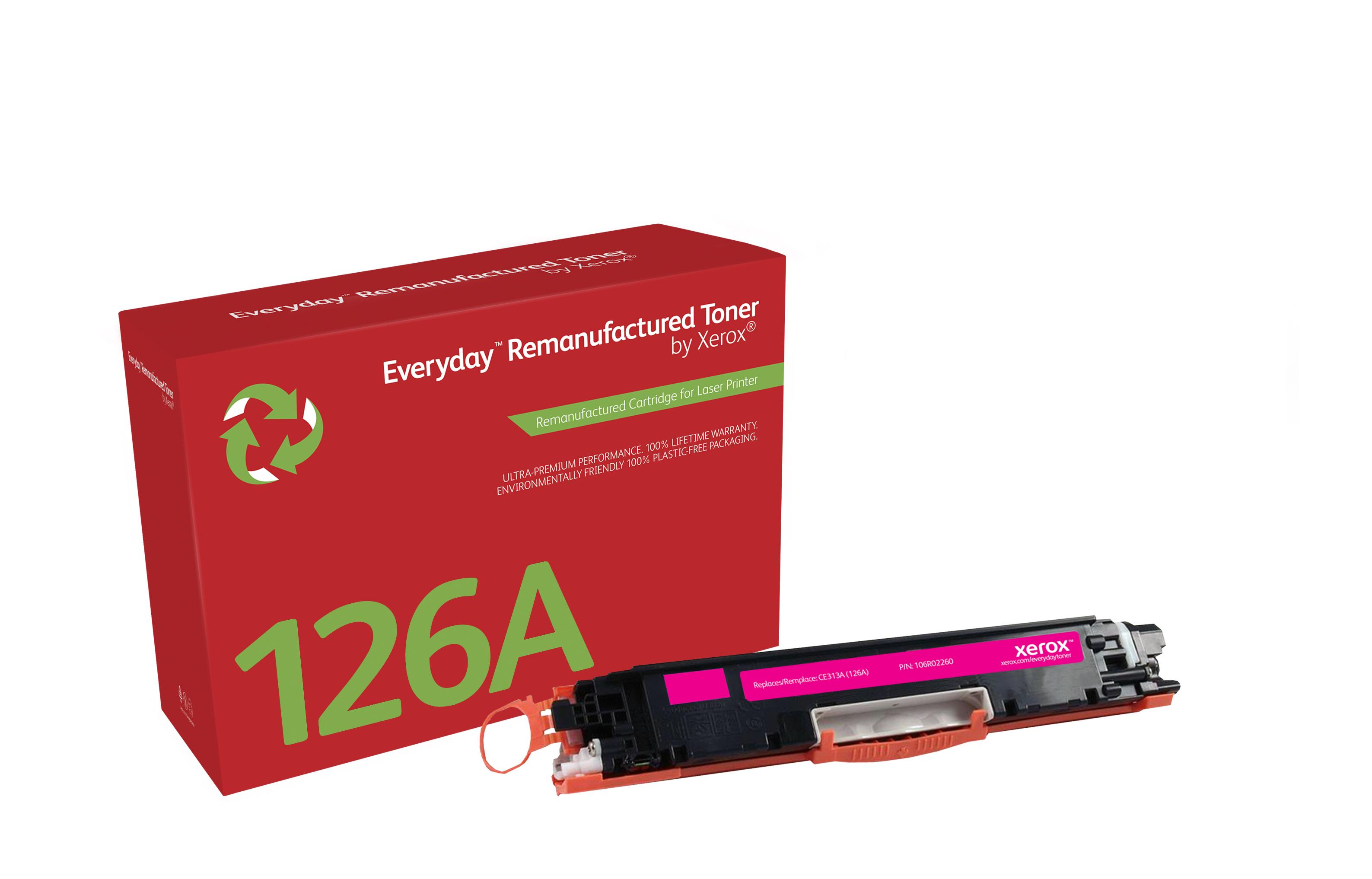 Everyday Rigenerato Toner rigenerato Everyday di Xerox Magenta compatibile con HP 126A (CE313A) Capacit standard