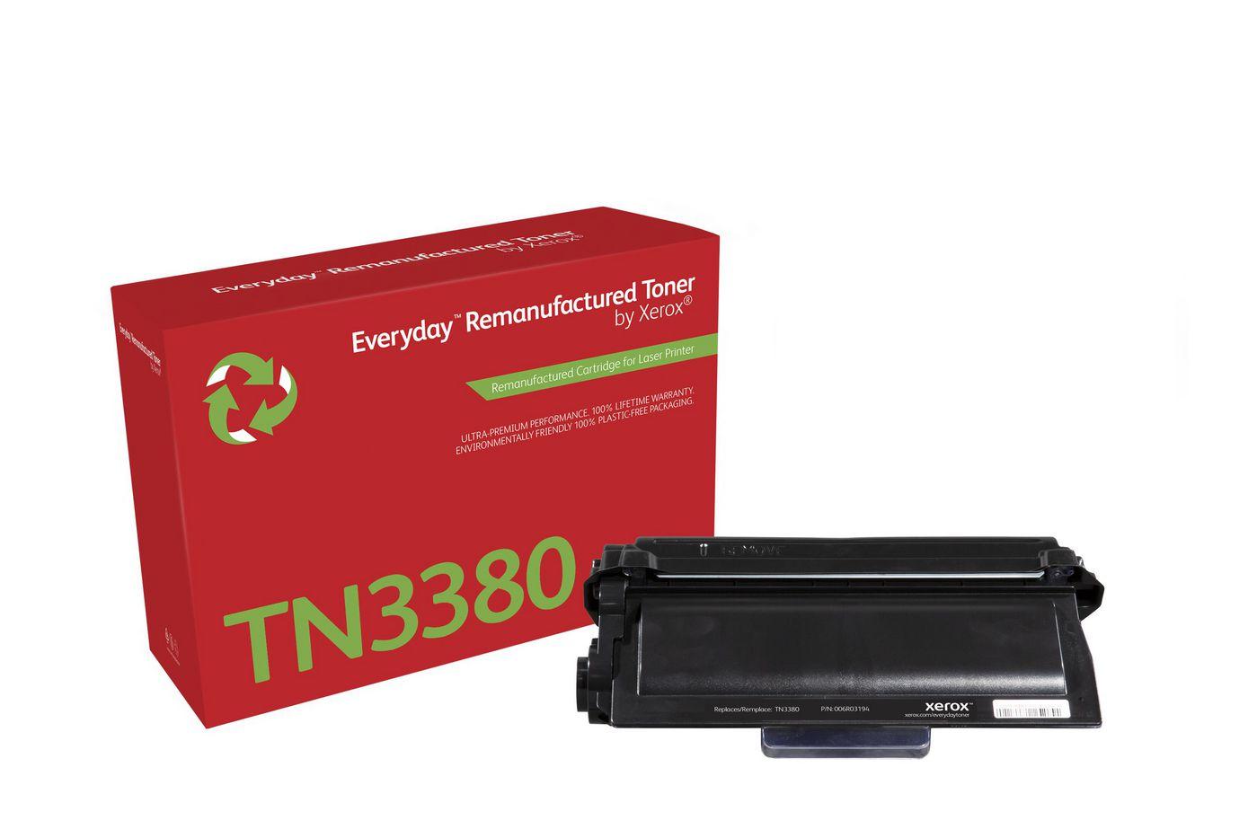 Everyday Remanufactured Toner Nero Everyday Rigenerato di Xerox per Brother TN3380 Alta capacità