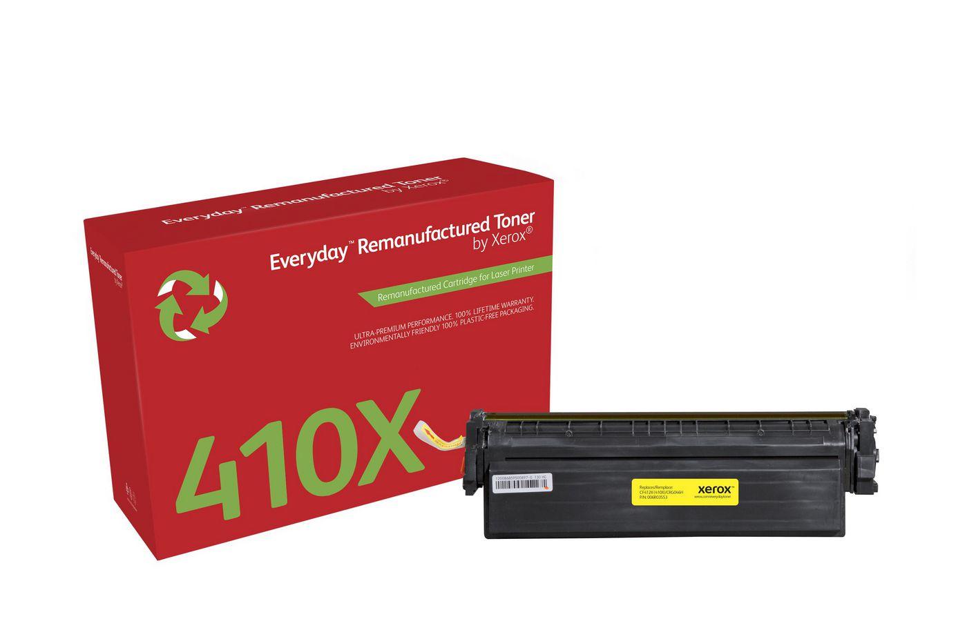 Everyday Remanufactured Toner Giallo Everyday Rigenerato di Xerox per HP 410X (CF412X) Alta capacità