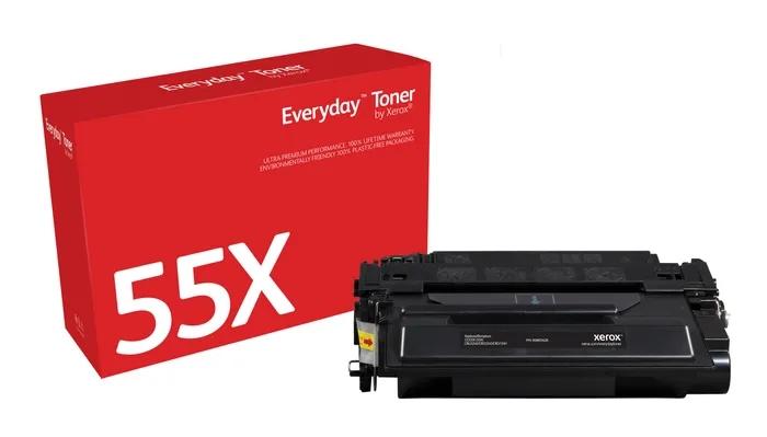 Everyday Toner di Xerox Nero compatibile con HP 55X (CE255X/ CRG-324II) High capacity