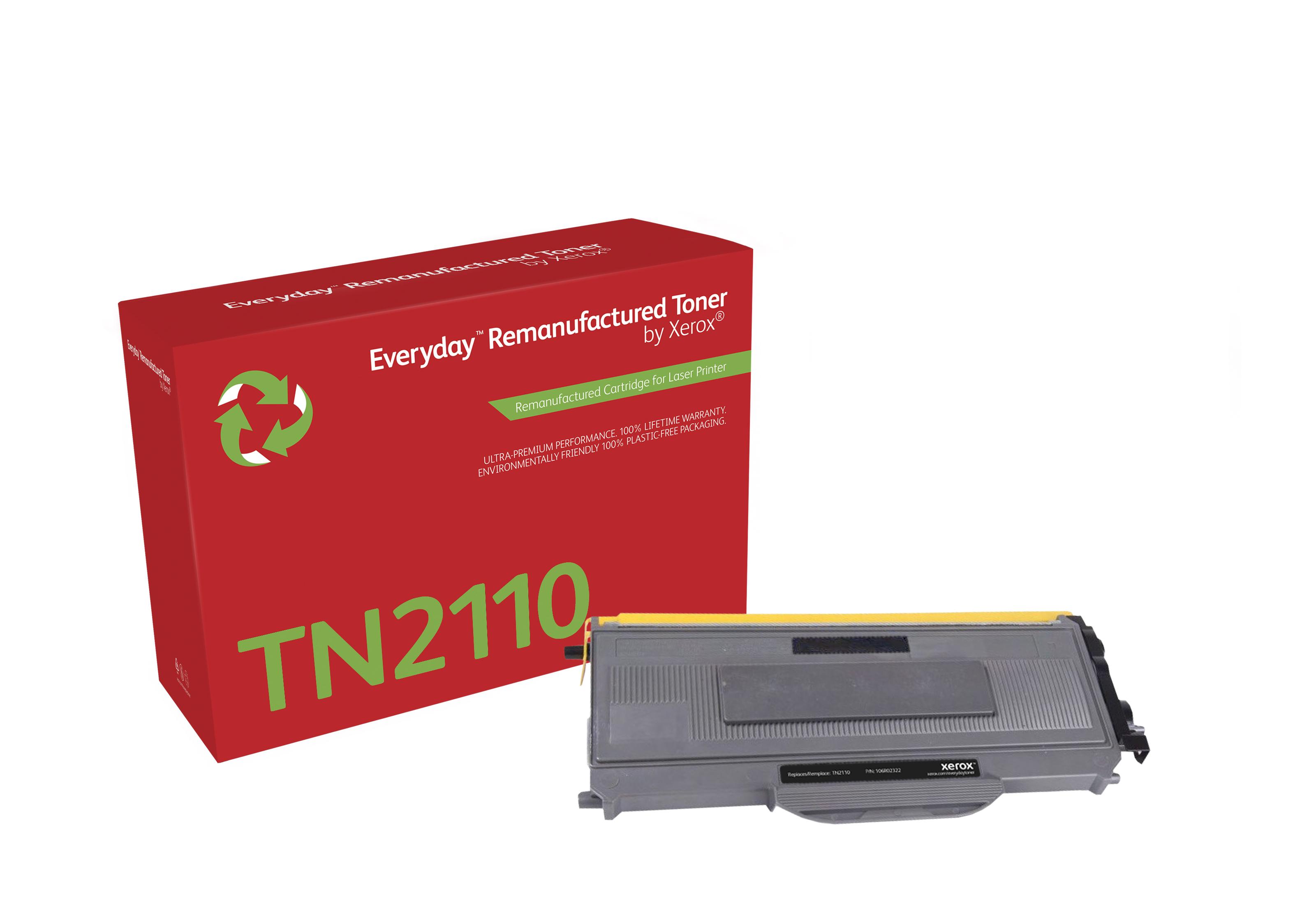 Everyday Rigenerato Toner rigenerato EverydayÃ¢â€žÂ¢ di Xerox Mono compatibile con Brother TN2110, CapacitÃƒÂ  stan